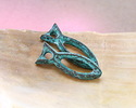Mykonos Copper (plated) Patina Openwork Fish Focal 6x15mm