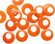 Tagua Nut Orange Gypsy Hoop 25mm