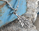 Nina Designs Sterling Silver Oak Leaf Charm 9x24mm