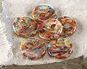 Unicorne Beads Glass Bird of Paradise Small Halo Disk 20mm