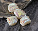 Czech Glass Ivory AB Clam Shell 15x18mm