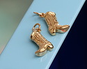 Nina Designs Bronze Cowboy Boot Focal 9x20mm