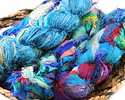 Capri 100% Silk Sari Windswept Ribbon