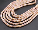 Natural Pink Agate Heishi 2x4mm