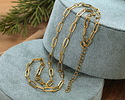Waterproof 18K Gold PVD Plated Stainless Steel Paperclip Chain, 18" Finished w/ 2" extender, 11x4mm links