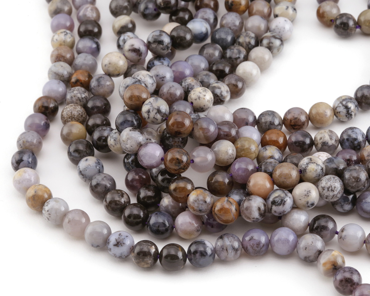 Amethyst Sage Agate Round 8-8.5mm