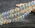 Czech Glass Elegant Wedding Mix Fire Polished Rondelle 4x7mm