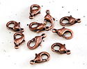 Antique Copper (plated) Lobster Clasp 12x7mm