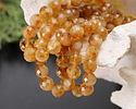 Citrine (A) Microfaceted Round 8mm Beads