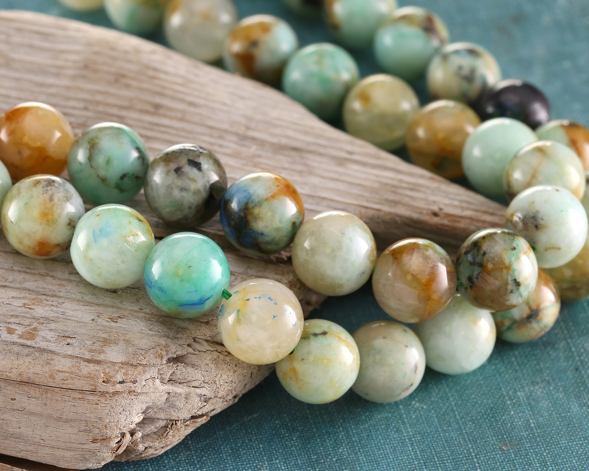 Chrysocolla Azurite Round 12mm
