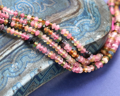 Tourmaline Faceted Saucer 1.5x2.5mm