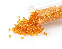 Miyuki Delica Silver Lined Orange (DBS0045) 15/0 Seed Bead