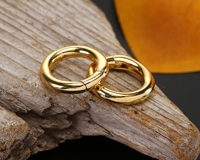 18K Gold (plated) Large Round Clasp 15mm