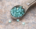 Czech Glass Matte Aquamarine AB Fire Polished Round 3mm