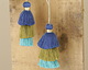 Peacock Mix 3-Tiered Tassel 75mm