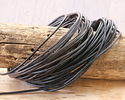 Natural Navy Blue Round Leather Cord 1.5mm, 32 feet