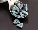 Mykonos Metalized Ceramic Copper Patina Triangle Washer 11mm