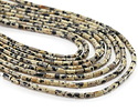 Dalmatian Jasper Tube 4x2mm