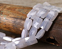 Blue Rose Quartz Faceted Puff Rectangle 8x10mm
