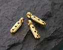 Cymbal Zakros 24K Gold (plated) End for 8/0 Round Seed Beads 3x12mm