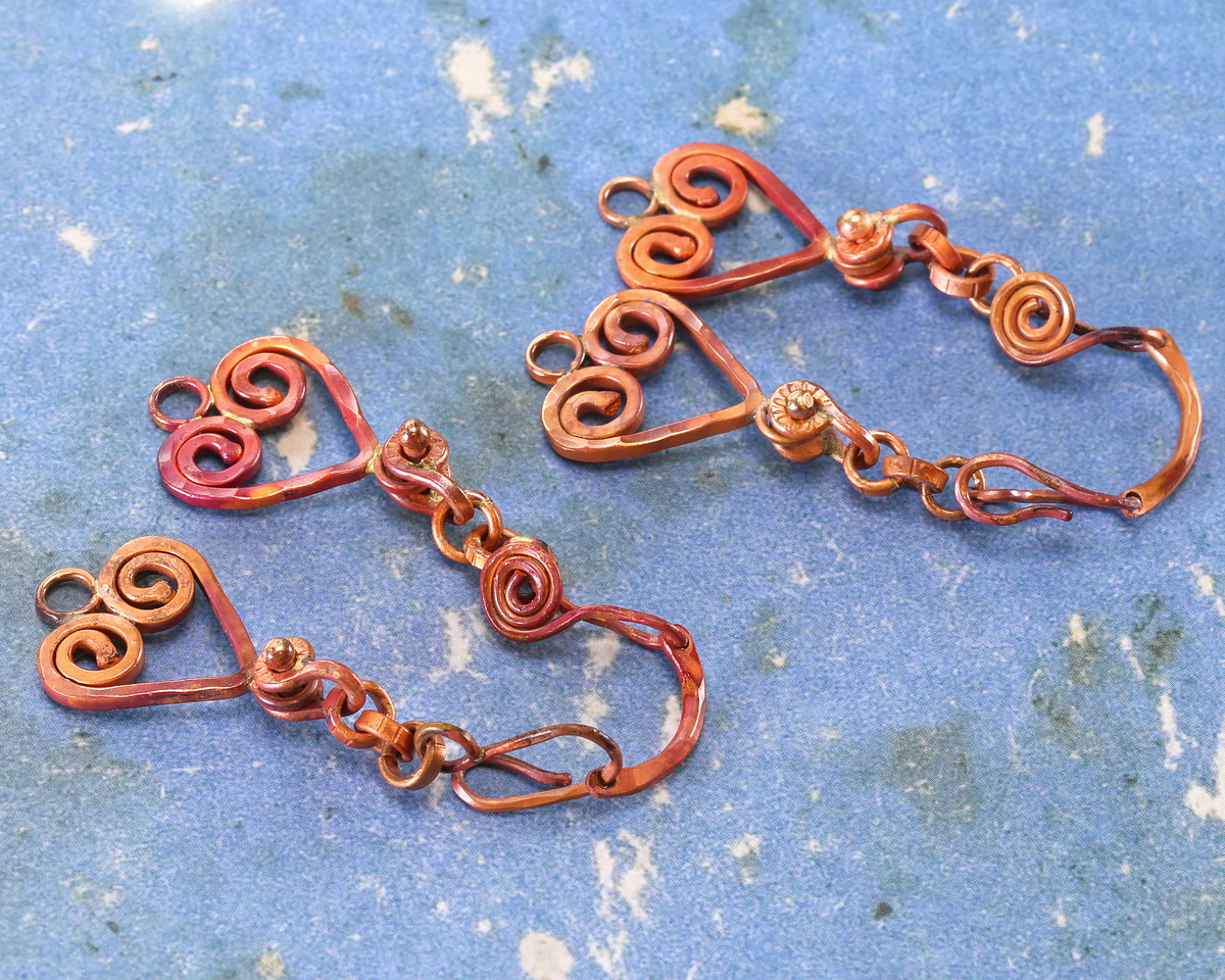 Patricia Healey Copper Heart Chain Link 145x22mm