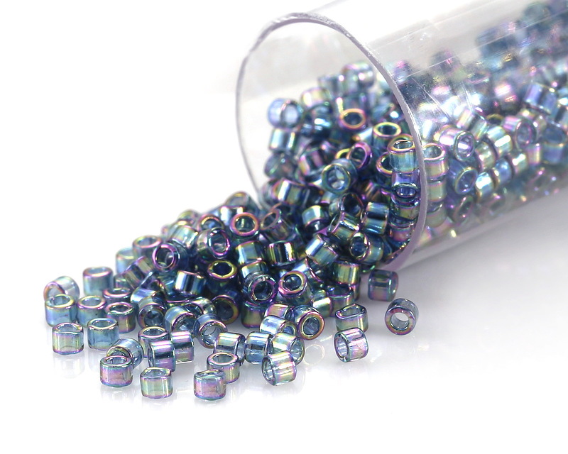 miyuki　プライマー＋シート5枚 DB0286, Miyuki Delica 11/o, Lined Aqua/Gray – High Street