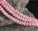 Czech Glass Strawberries & Cream AB Bellflower 5x6mm