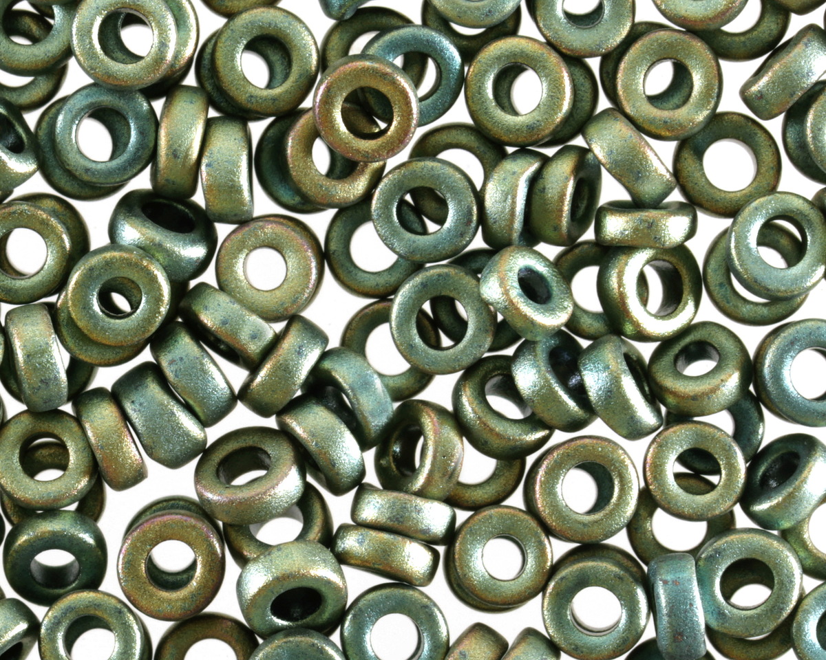 Miyuki Matte Metallic Patina Iris Spacer Bead 3mm