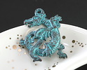 Mykonos Copper (plated) Patina Dragon Focal 24x37mm