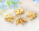 24K Gold (plated) Bee Focal 15x13mm
