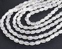 Rock Crystal Quartz Microfaceted Oval 8x6mm