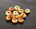 Unicorne Beads Glass Midnight Spell Donut 4-6x9-11mm