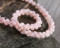Petal Pink Mother of Pearl Peanut Beads 4x8mm