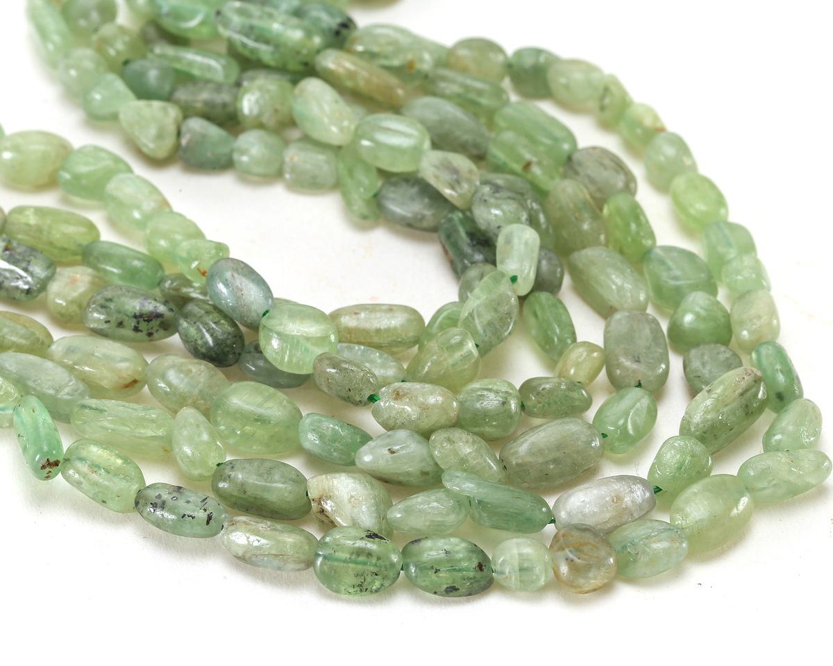 Green Kyanite Polished Nugget 3-5x7-11mm Beads