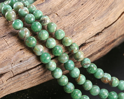 Dragon Blood Jade Round 6mm