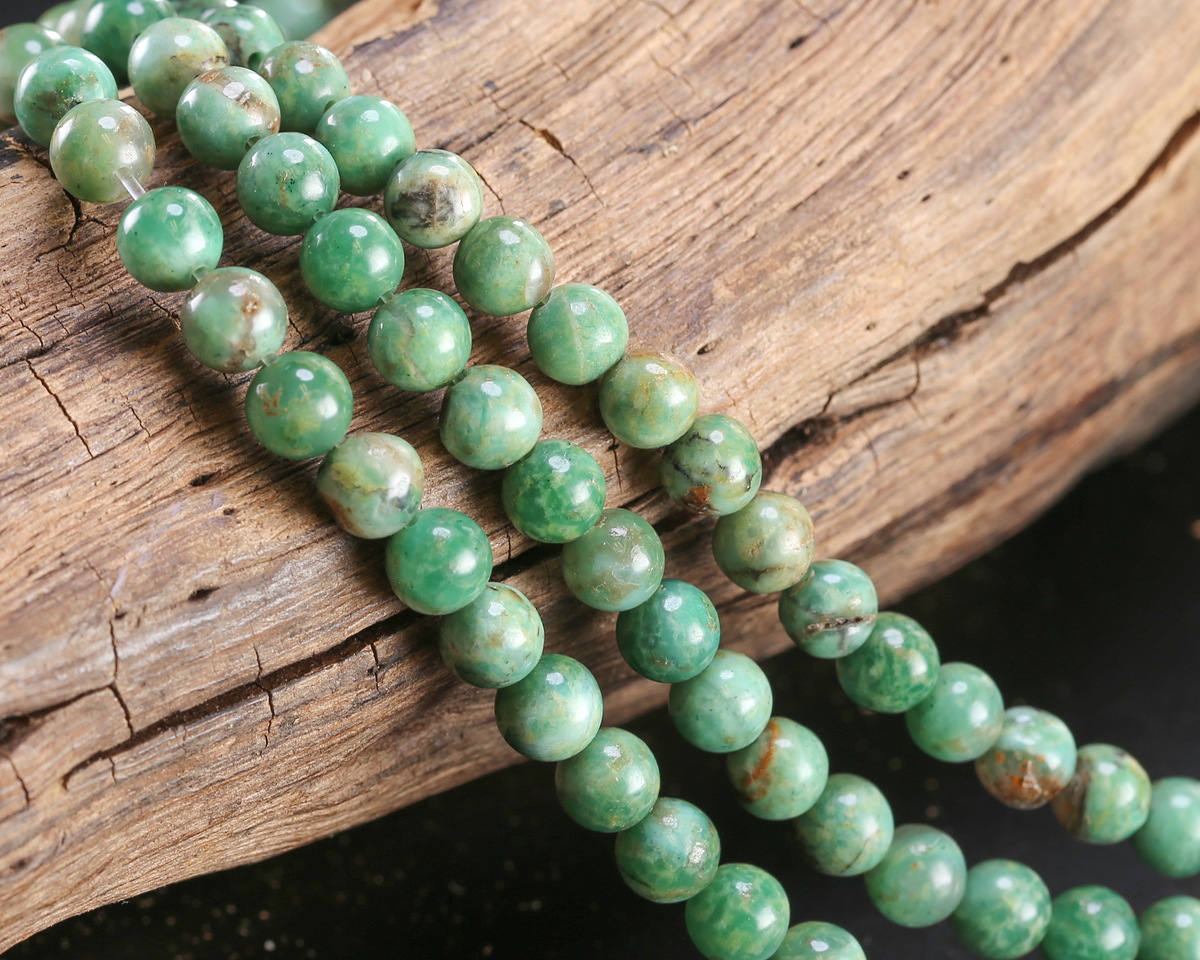 Dragon Blood Jade Round 6mm
