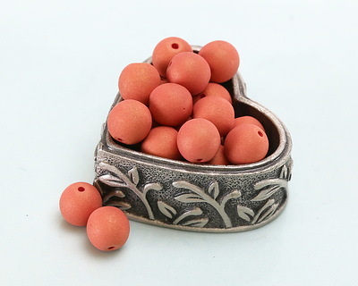 Czech Glass ColorTrends: Terra Cotta Blaze Round 6mm