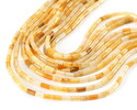 Yellow Jade Tube 4x2mm