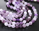 Lavender Amethyst Microfaceted Egg Nugget 10x9mm