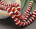 Tibetan (Dzi) Red Agate Banded Round 10mm
