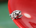 TierraCast Antique Silver (plated) Ladybug 10x8mm