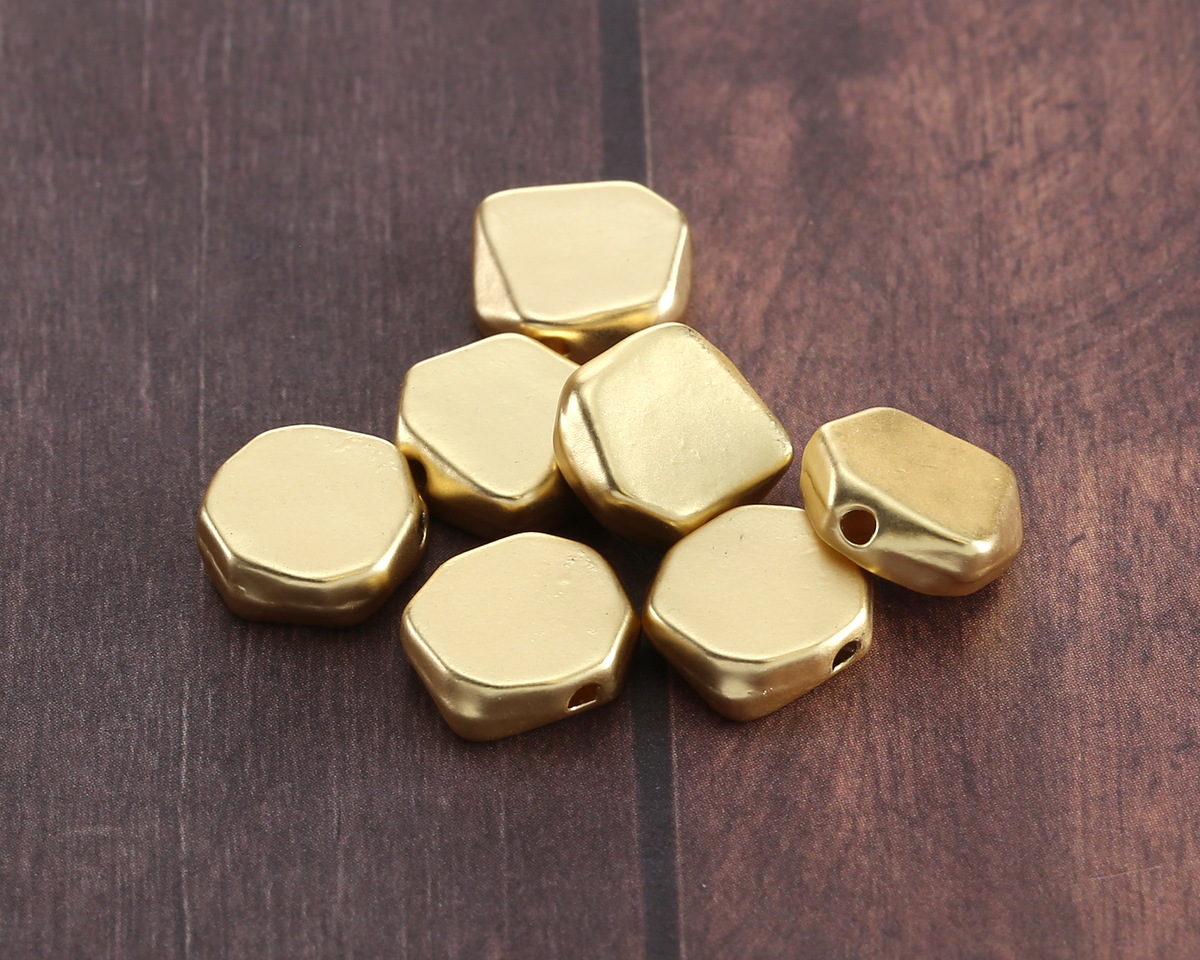 Satin Hamilton Gold (plated) Organic Coin 9mm