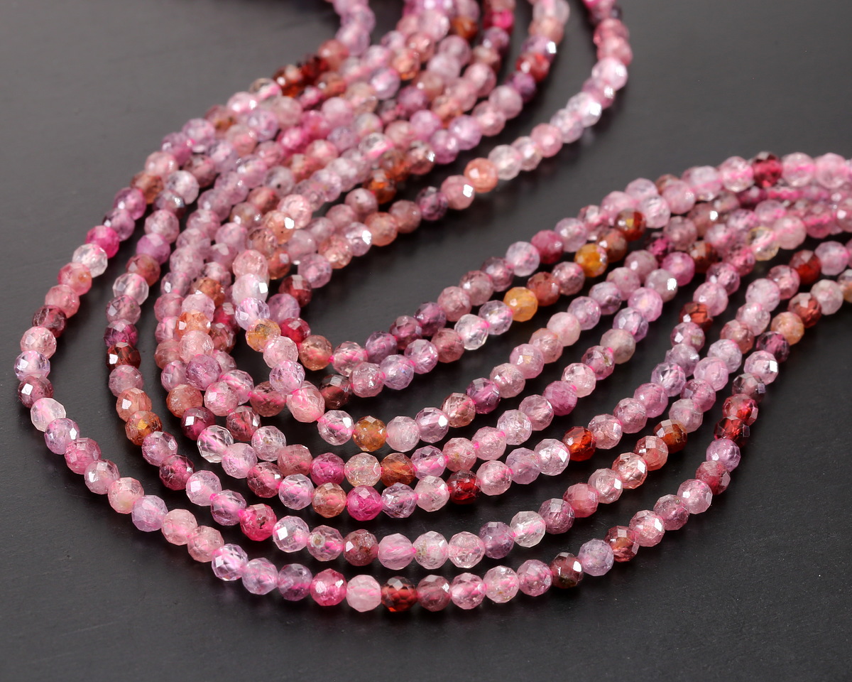 Natural Pink Spinel Faceted Round 3.5mm