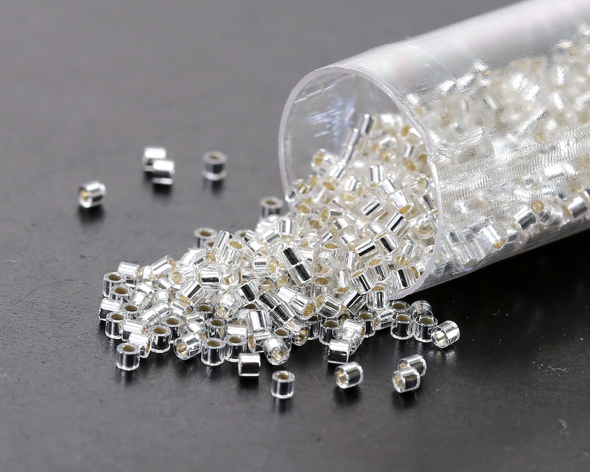 Miyuki Delica Silver Lined Crystal (DBS0041) 15/0 Seed Bead