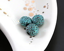Mykonos Copper (plated) Patina Folksy Heart Bead 7mm