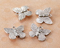 Nunn Design Antique Silver (plated) Butterfly Charm 18x15mm