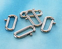 Stainless Steel Large Oval Spring Ring Clasp 8x18mm