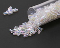 Miyuki Crystal AB Bugle Bead 3mm