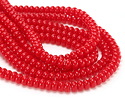 Pepper Red Glass Rondelle 5x8mm
