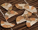 Sahara Mix w/ Metallic Gold Fringed Raffia Focal 45x27mm